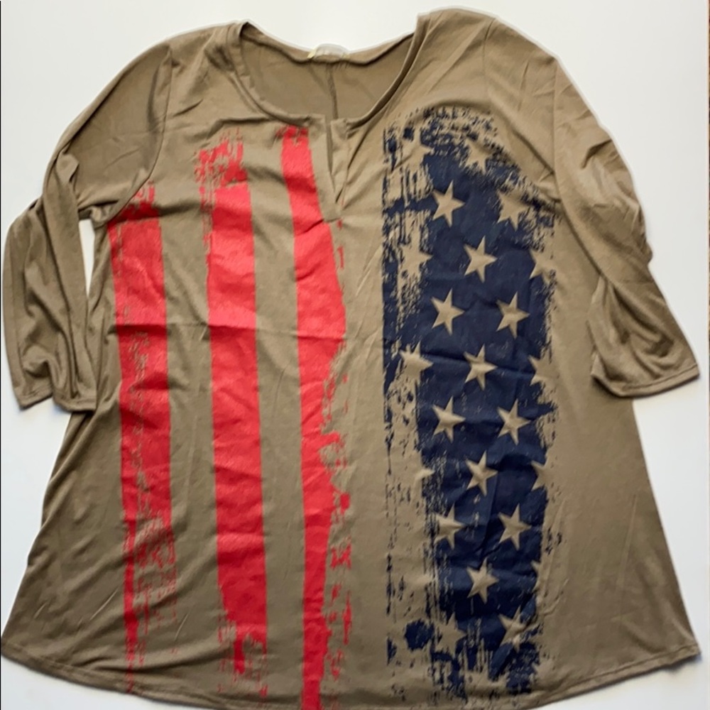 American Flag shirt PLUS